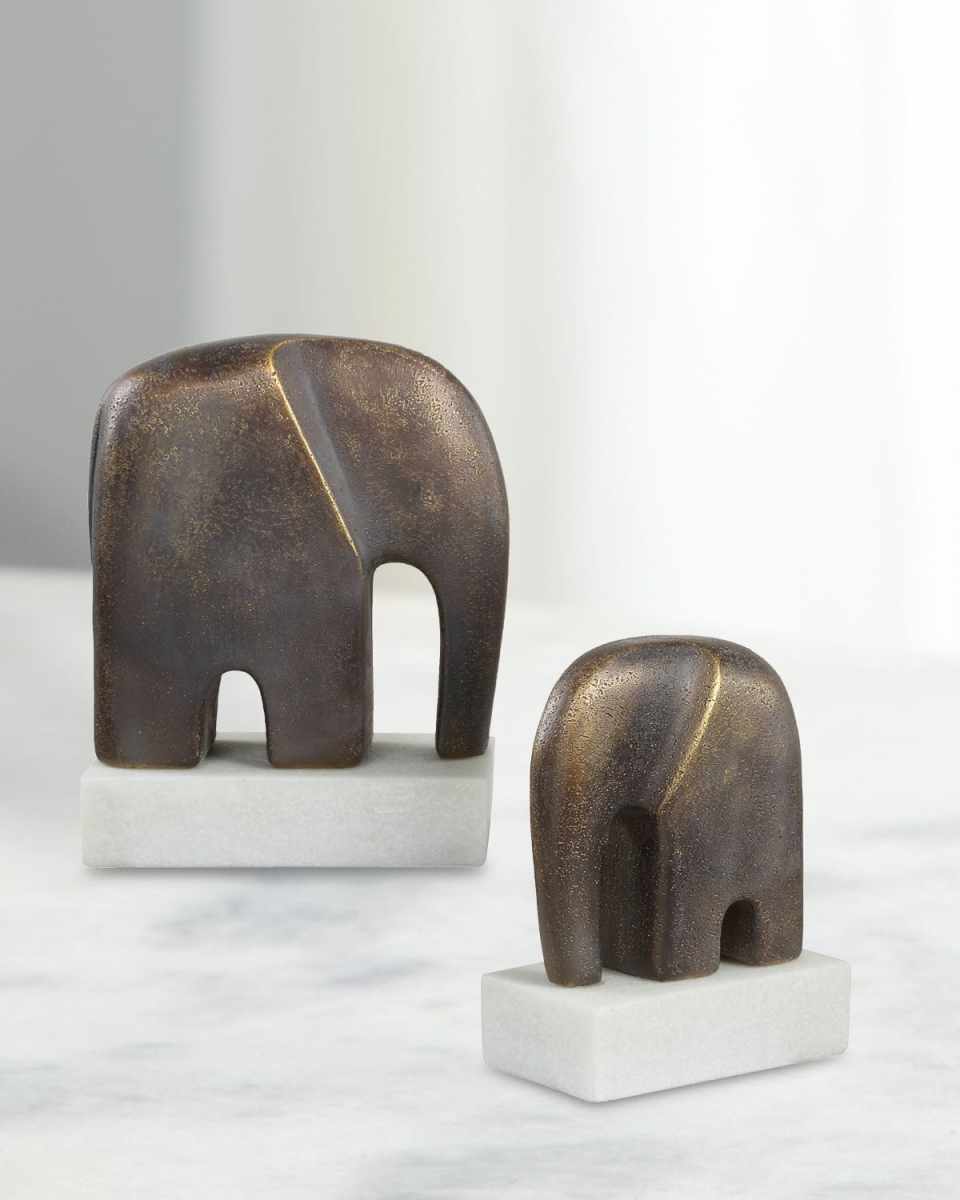 Timeless Tusk Sculptures, Set of 2